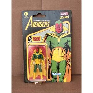 Marvel Legends Retro AVENGERS "VISION" Kenner 3.75" Carded Action Figure (2021)